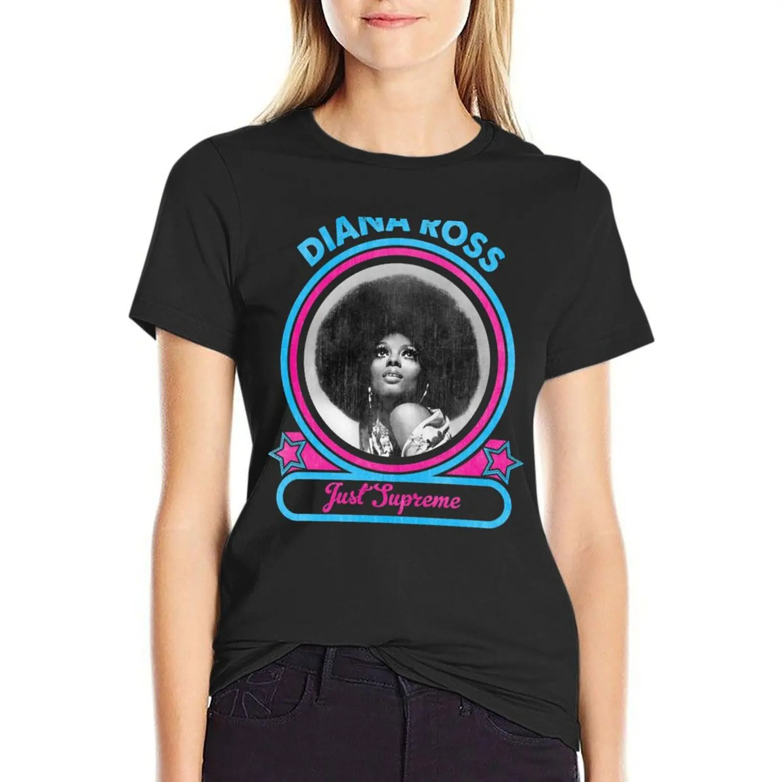 Diana Ross T-Shirt funny hippie clothes cute tops tees t-shirts for Women graphic tees funny