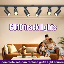 gu10 Light Fixture GU10 Track Light Set Smart Spotlights Replace Dimming Rail Lighting Kitchen Spot Light ceiling 110V Light