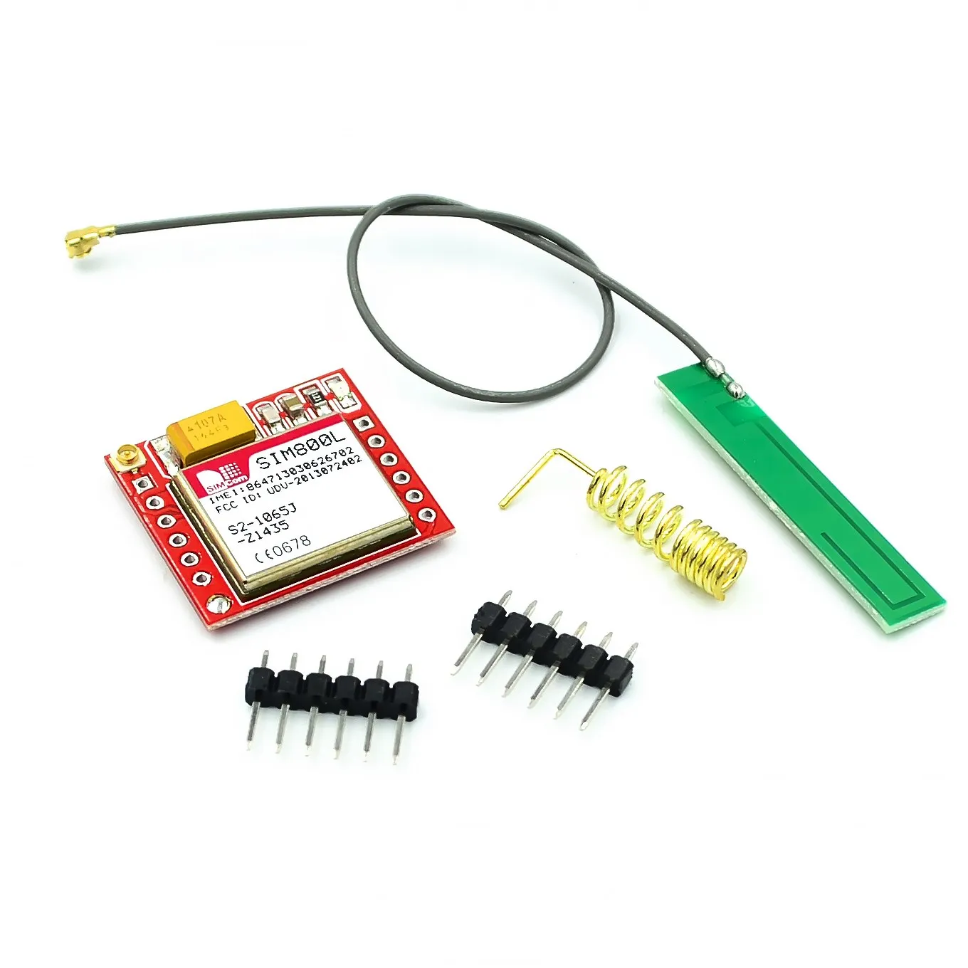 【SIMPLE ROBOT】Smallest SIM800L GPRS GSM Module MicroSIM Card Core BOard Quad-band TTL Serial Port with the antenna