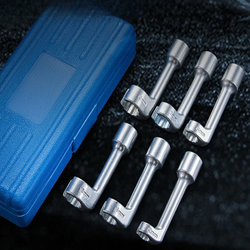 Mechanic Socket Set 6PCS L Type Portable Sockets Wrench Manual Mechanical Workshop Sockets Versatile Car Repair Hand Tools Kit