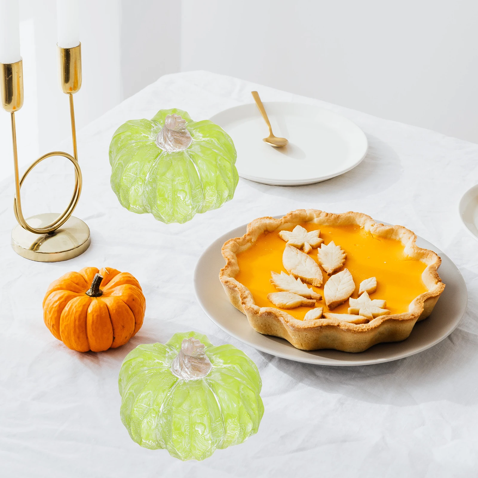 

Pumpkin Decoration Thanksgiving Centerpiece Ornaments Fall Halloween Ceramic Pumpkins Ceramics Decorative Rustic
