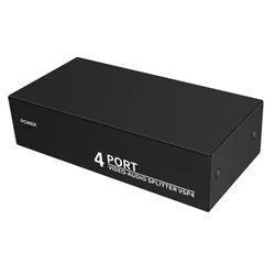 4-Way AV Splitter 1 In 4 Out Composite RCA AV Splitter 1X4 Video Audio RCA Splitter Distributor For DVD C-VBS Durable