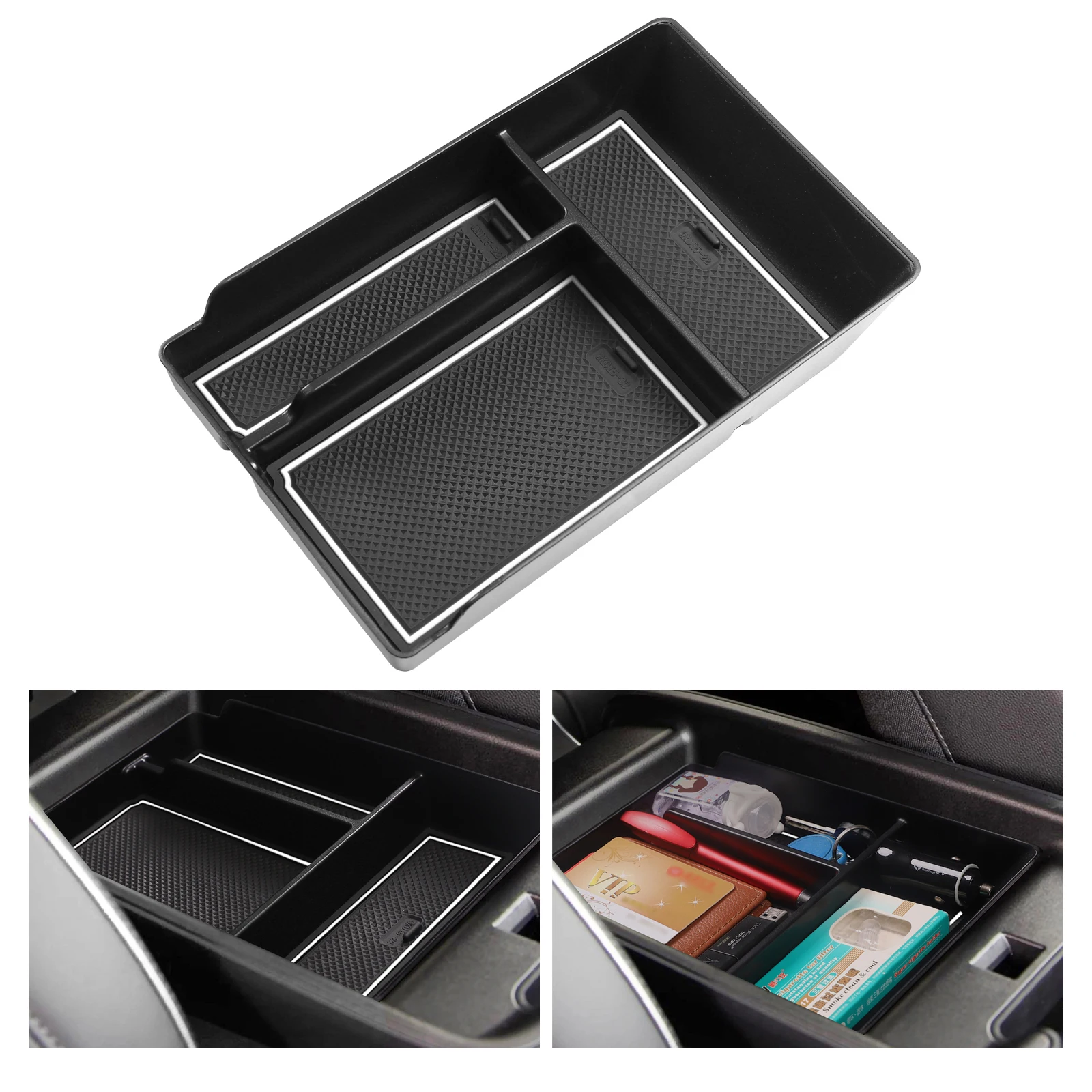 Reposabrazos Central de coche, caja de almacenamiento para Hyundai IONIQ 5, consola Central, organizador, bandeja, accesorios interiores