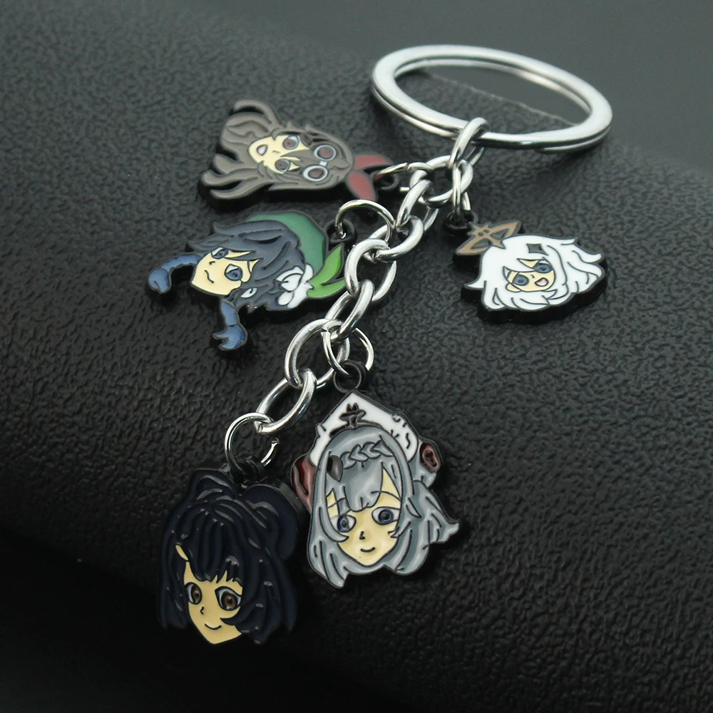 Game Genshin Impact Jewelry Kunikuzushi Morax Kaeya Xiao Hu Tao Tartaglia Matel Keychain Badge Cartoon Cosplay Accessories