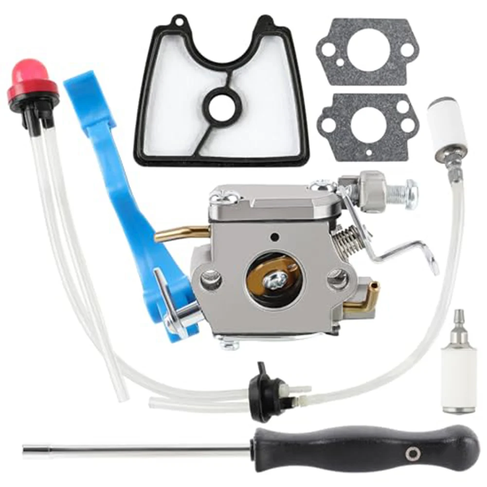 Carburetor Kit With Air Filter Fuel Line For 125B 125BX 125BVX Leaf Blower Replace For Zama C1Q-W37 590460102 Garden Tool Parts