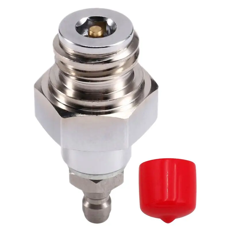 Carbon Dioxide Filling Adapter Male Quick Disconnect For Soda Water Machine Sparkling Maker External CO 2 Tank-AT30