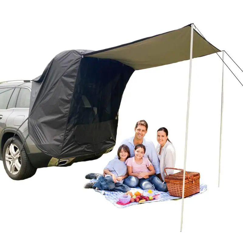 

Tent For Car Lightweight Car Tent Attachment For Camping Lightweight Canopy Compact Shelter Instant Setup For Van Truck Outdoor
