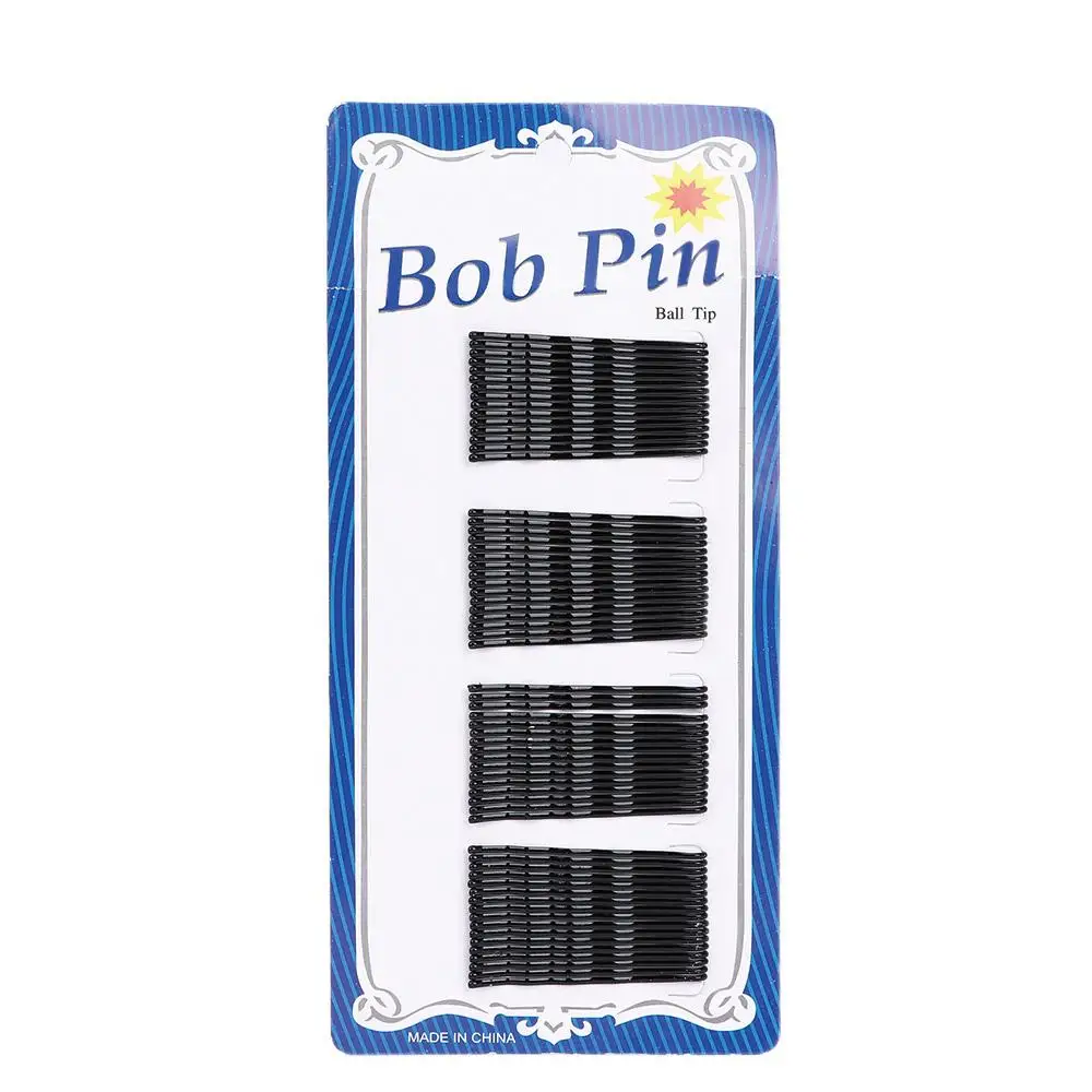 Mini Retro Women's Wave Streamline Simple Design Hair Barrette Hair Styling Invisible Hair Clips Black Hair Pins