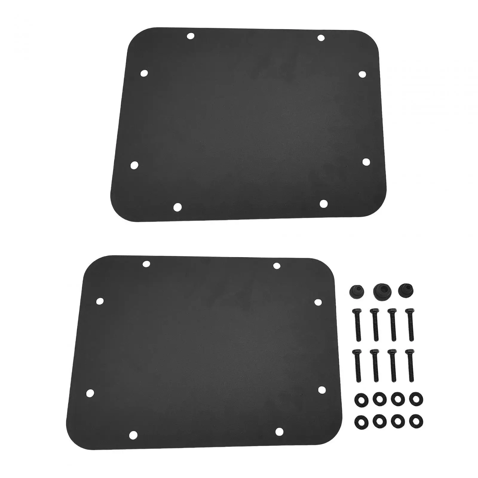 Tailgate Vent Plate Cover, Spare Tire Carrier Delete Filler Plate, Decor Repair Parts for JK Jku Black Car Exterior Accessories