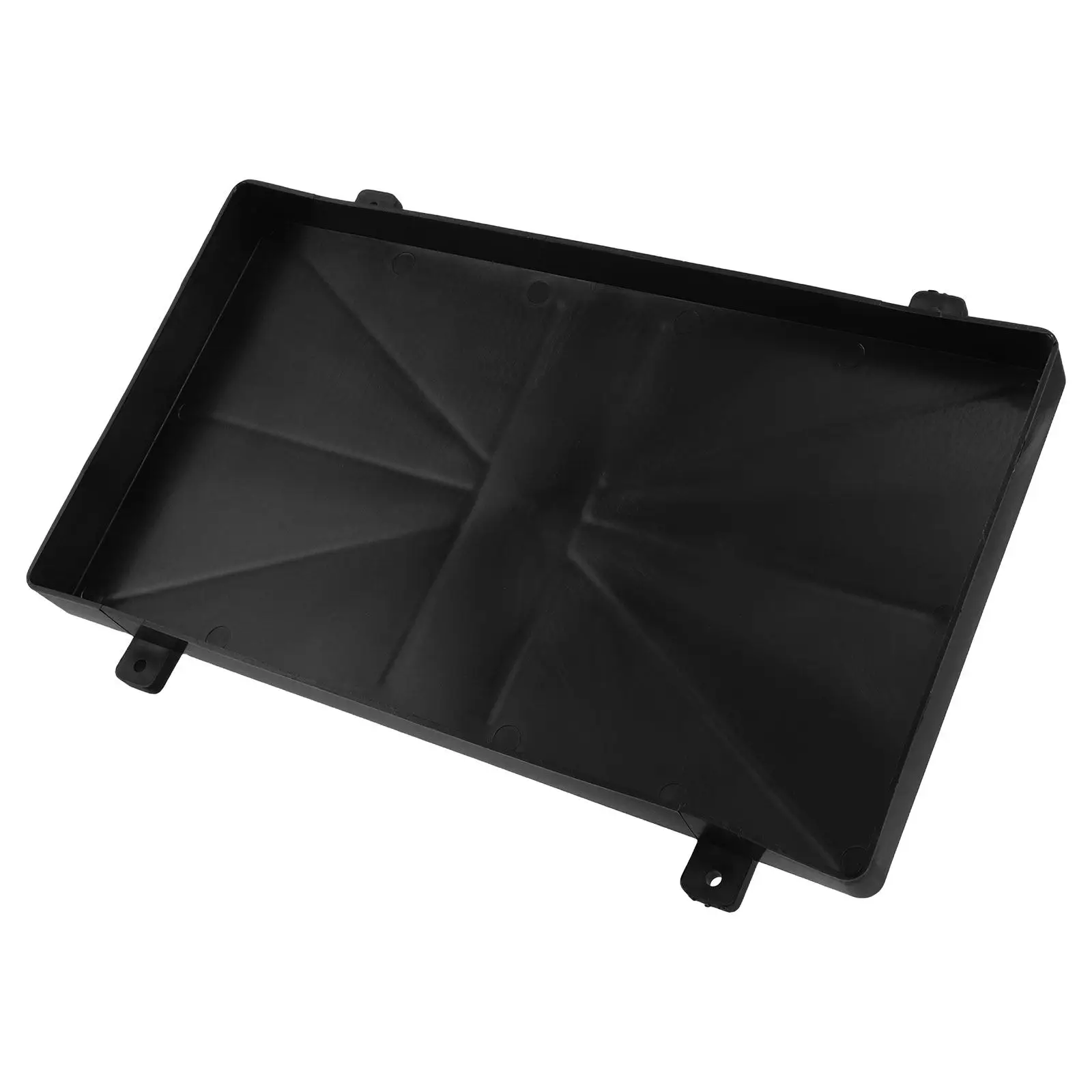 

Heavy-Duty Universal Black Tray Marine Car Rack Small Plastic Holder Mount Pre-Drilled Holes Rv Boat Trailer