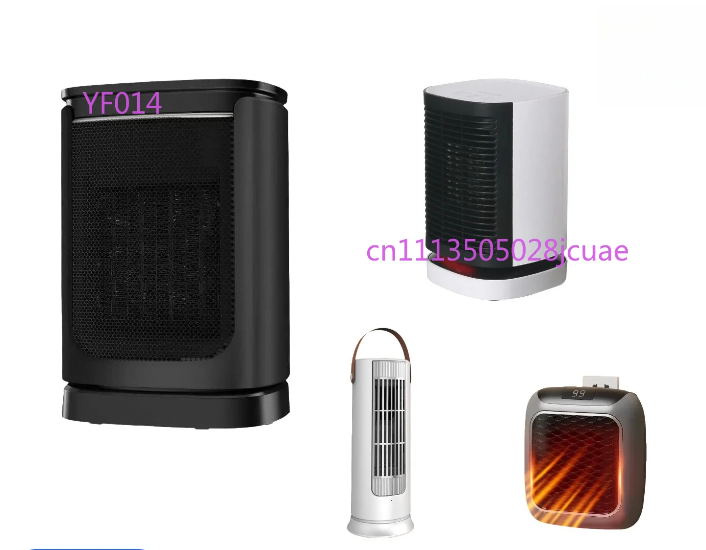 Touch Desktop Heater Remote Control Digital Display Intelligent PTC Hot Air Blower Movable Head Quick Heating Electric Heater