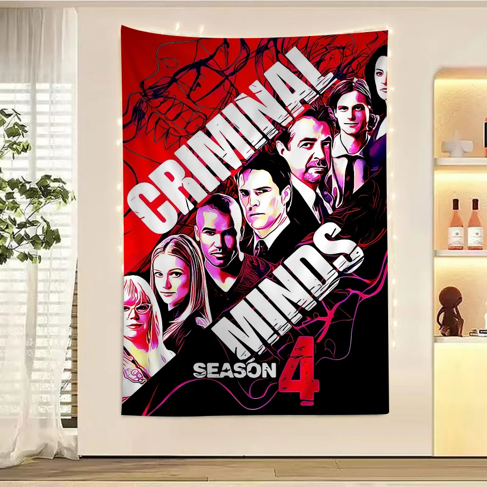 C-Criminal M-Minds TV Series Hanging Bohemian Tapestry Bohemian Wall Tapestries Mandala Kawaii Room Decor