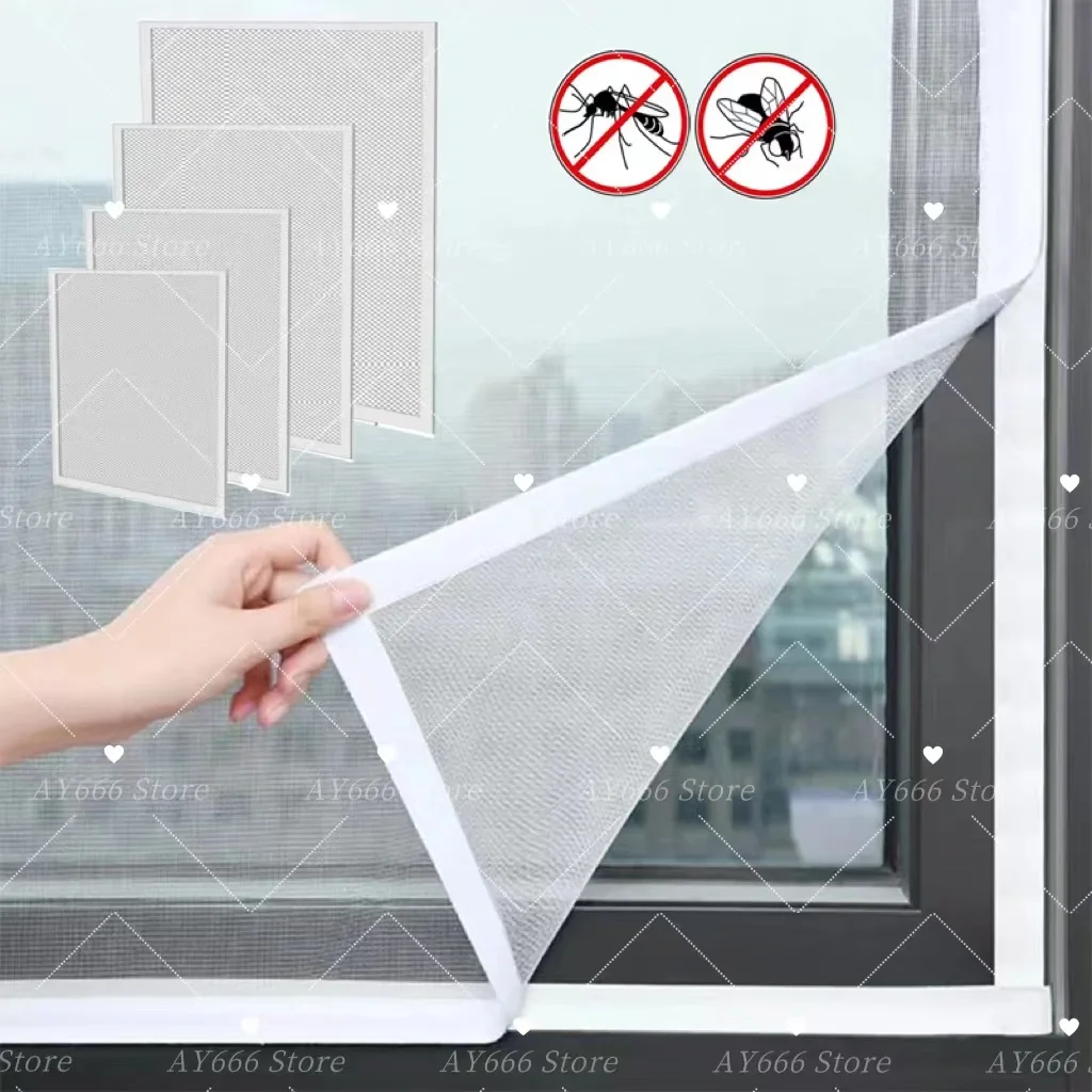 Image of Maßgefertigte Weiße Moskitonetze, Anti-Mücken-Fenstergitter, Unsichtbares Fiberglas-Insektenschutzgitter gegen Mücken
