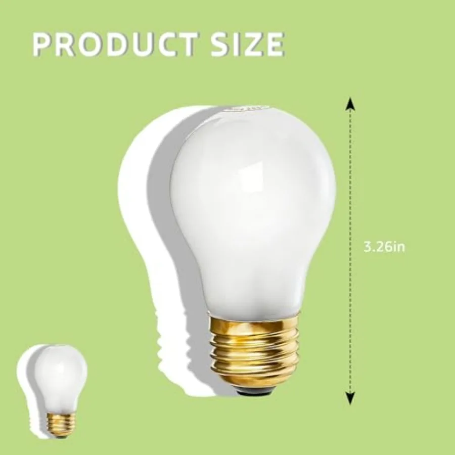02.30.265.00 Food Warming Heat Lamp Bulbs Compatible with Hatco Oven Heat 40 Watt Light Bulb 120V A15 E26 Screw Base High Temp