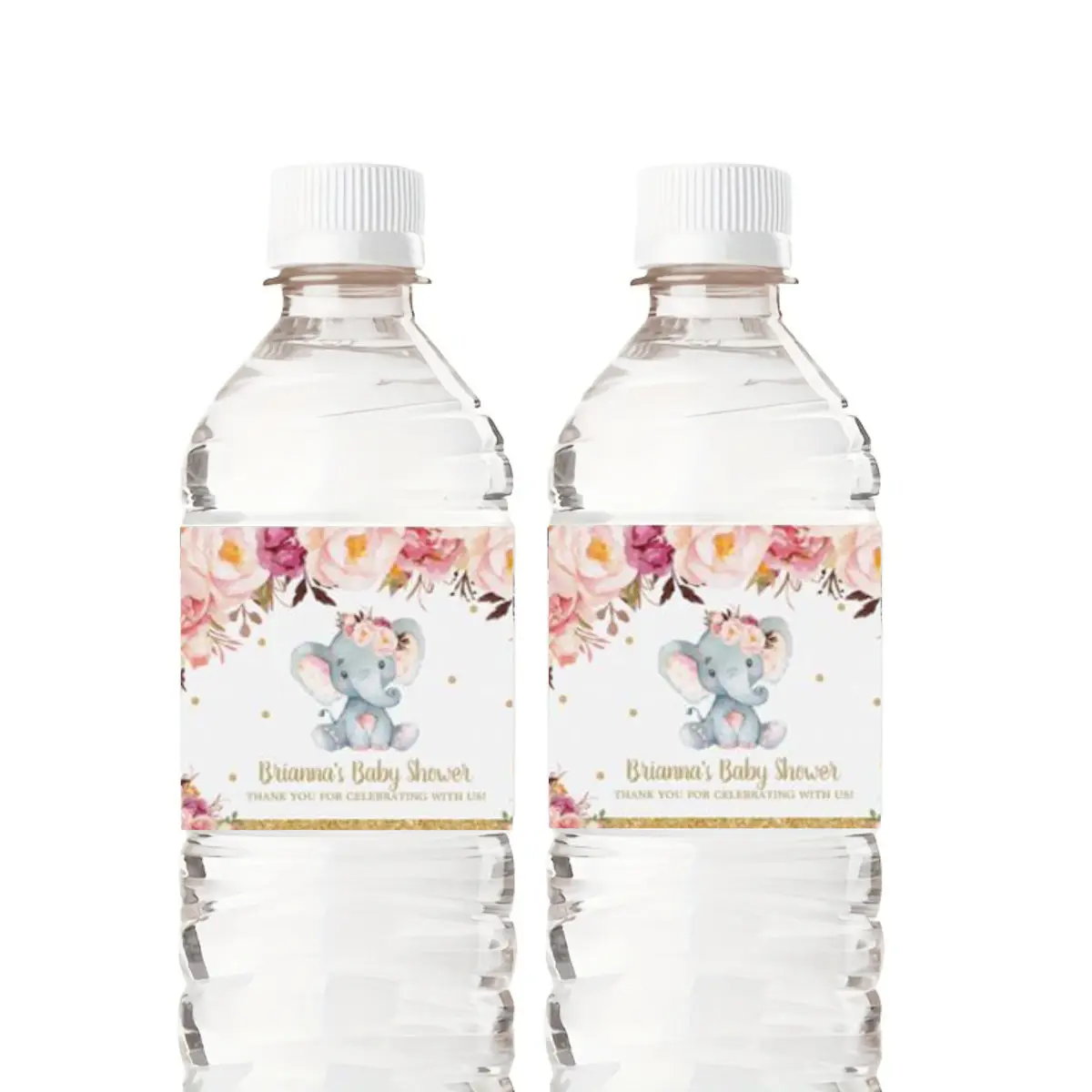 ملصقات زجاجات مياه مخصصة لحفلات الزفاف، ملصقات، عيد الميلاد، الذكرى السنوية، الحفلات، المناولة، مقاومة للماء، المعمودية