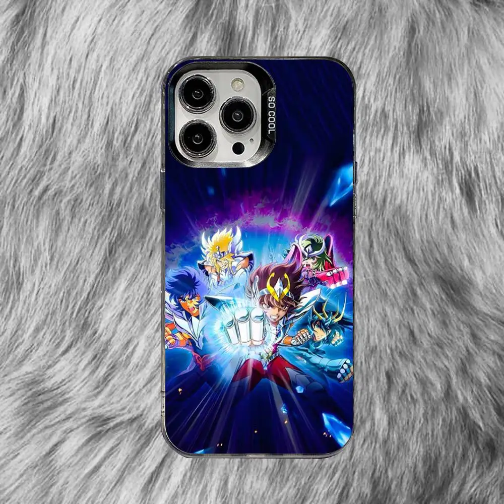 S-Saint Seiya Knights Zodiac لهاتف iPhone 17,16,15,14,13,12,11,X,8,7,Pro,Max,Plus,SE4,Air,Mini Durable Hard Shell Matte
