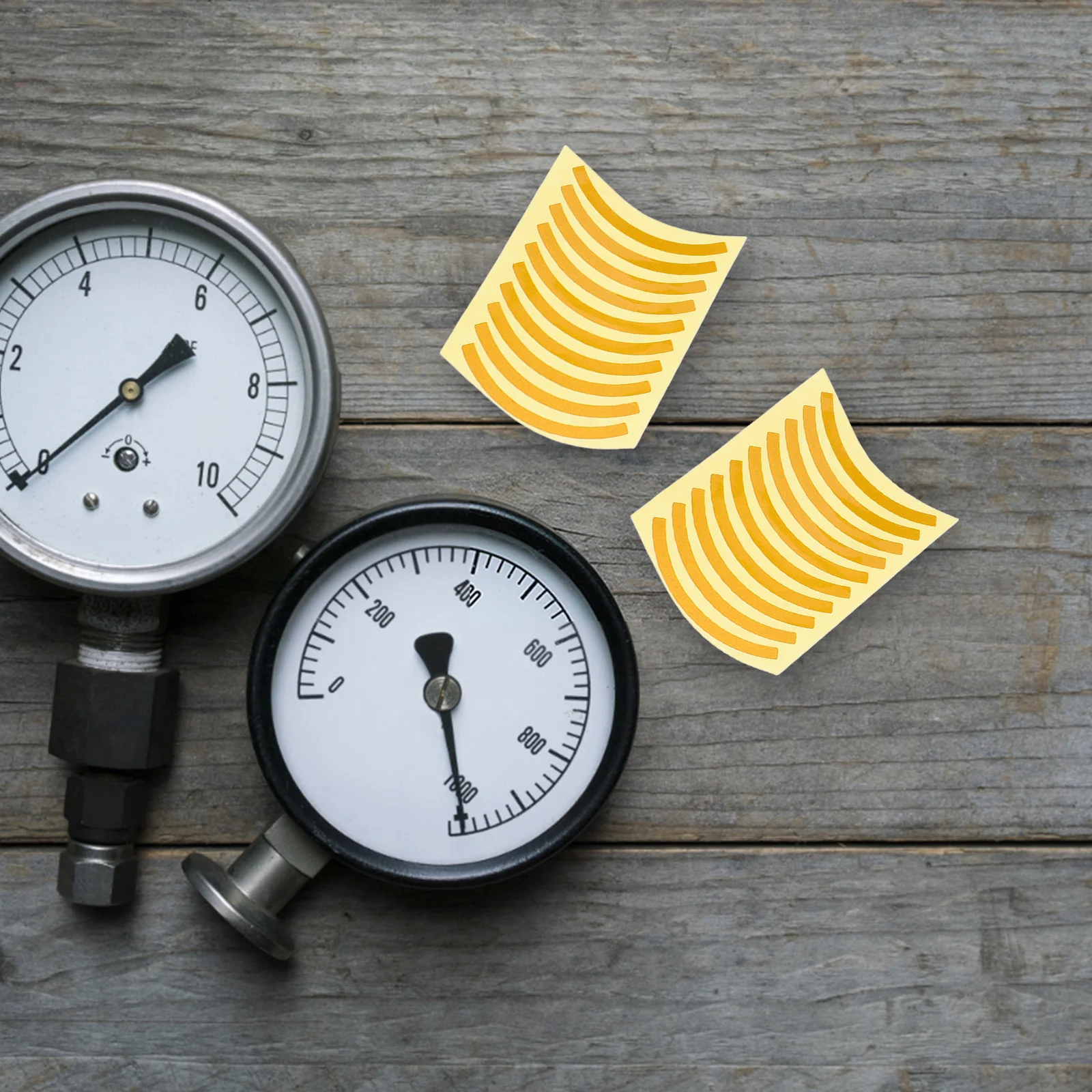 

60pcs Pressure Gauge Marking Decals High-Visibility -Color Reflective Adhesive Uv Resistant Labels Industrial Safety