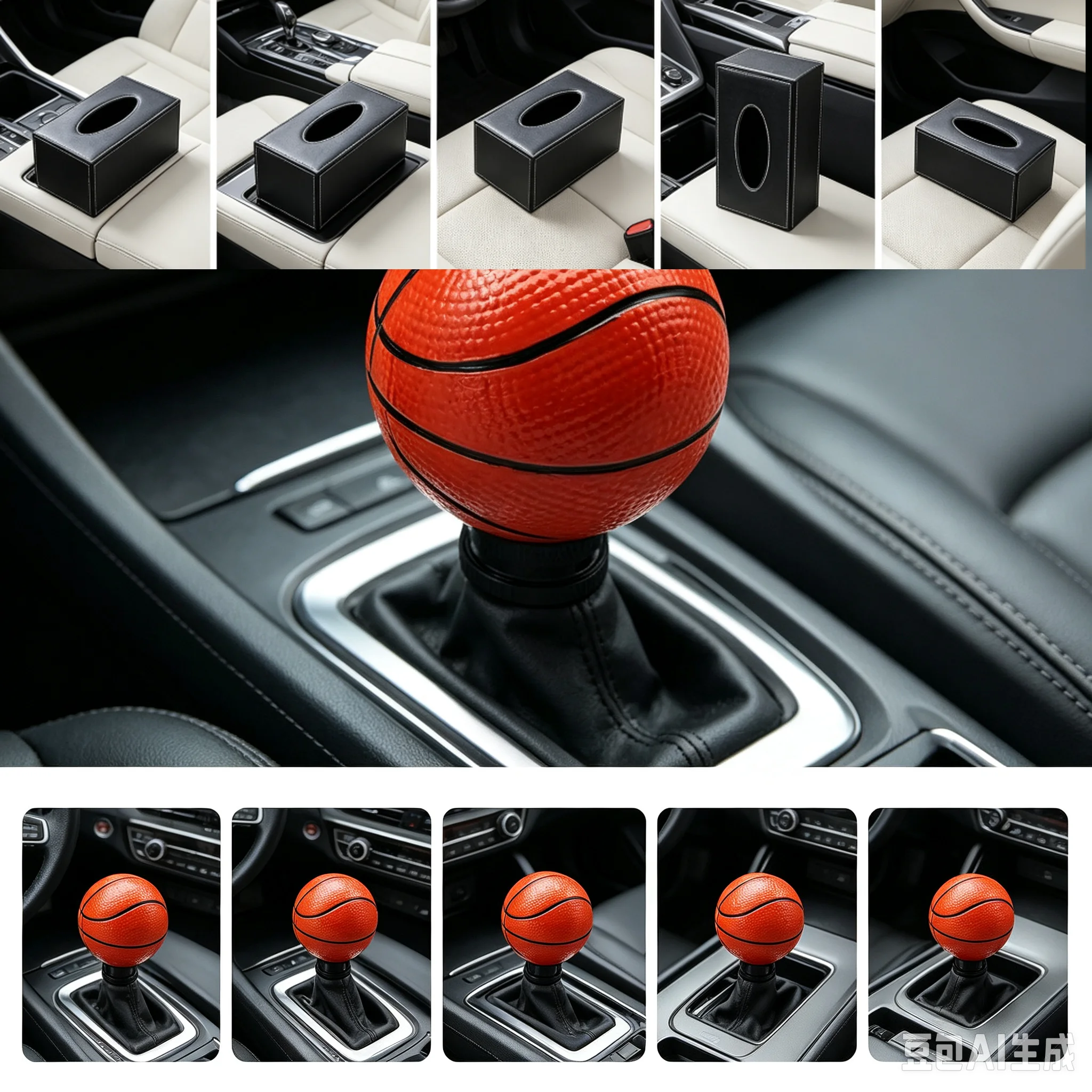 Universal Car Resin Basketball Football Fans Gear Shift Knob Lever Stick Gears Shifter
