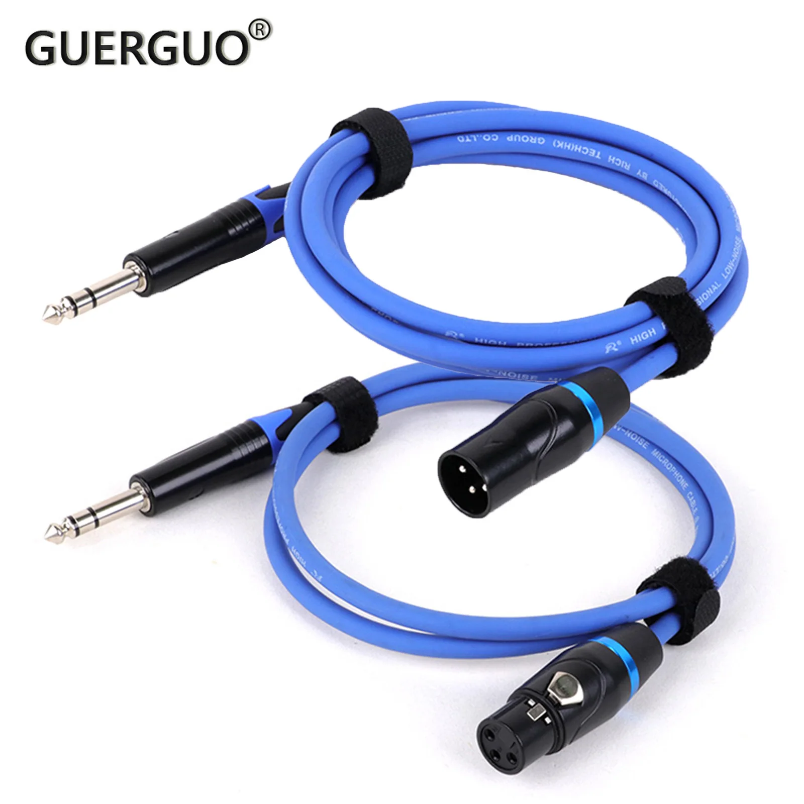 

GuerGuo XLR Female/Male to 6.35mm Stereo Male Jack Audio Cable Microphone Balanced Analog Mic Cord for Speaker Amplifier Mixer