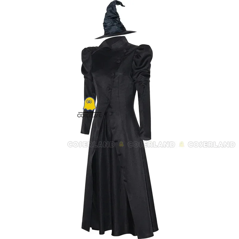 

Candy 20252024 Movie Elphaba Thropp Cosplay Costume Black Dress Hat Uniform Wicked Witch of The West Halloween Part