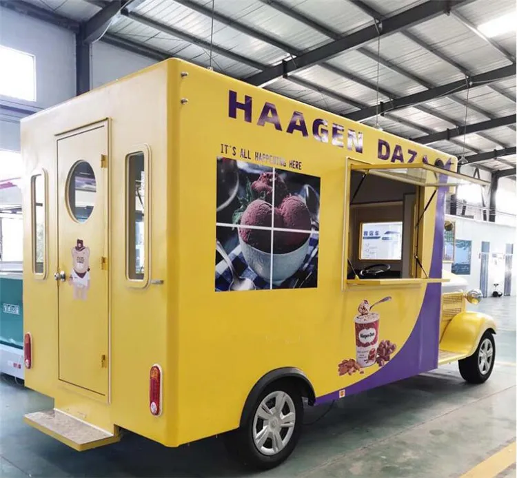 OEM CE-goedgekeurde straat mobiele fastfoodtruck hotdogwagen Unieke horecawagen ondersteunt maatwerk