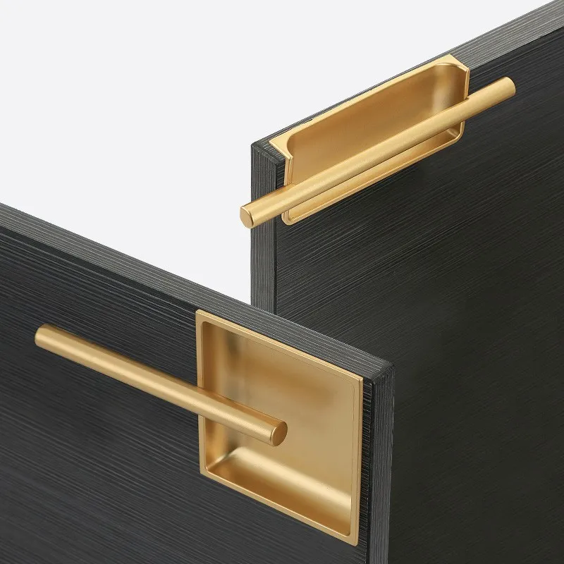 

Скандинавский песок, золотисто-белые скрытые ручки, ручки для кухонного шкафа, рифленые ручки для раздвижных дверей, алюминиевая мебельная фурнитура