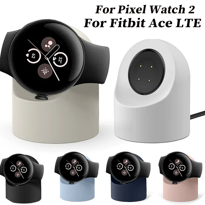 For Google Pixel Watch 2 Silicone Charge Holder Cable Hole Charging Support Charger Bracket For Google Pixel Watch 2 Dock Stand