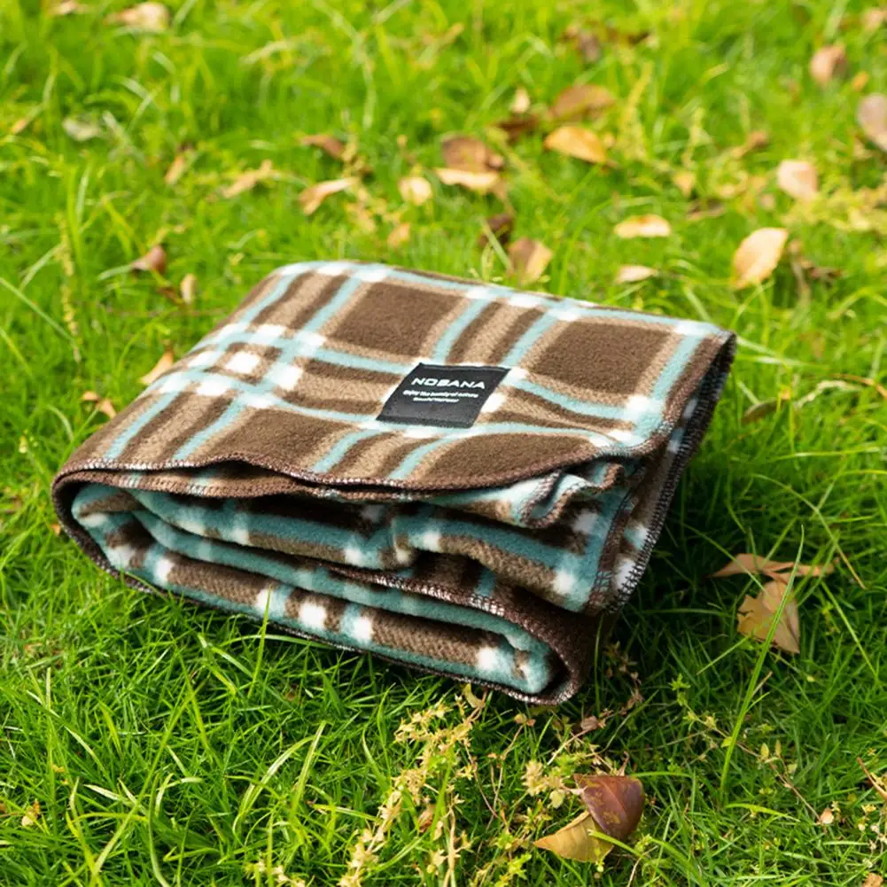 Compact Camping Blanket Camping Blanket Versatile Outdoor Mini Blanket Plaid Print for Camping Picnics Sofa Cover for Air