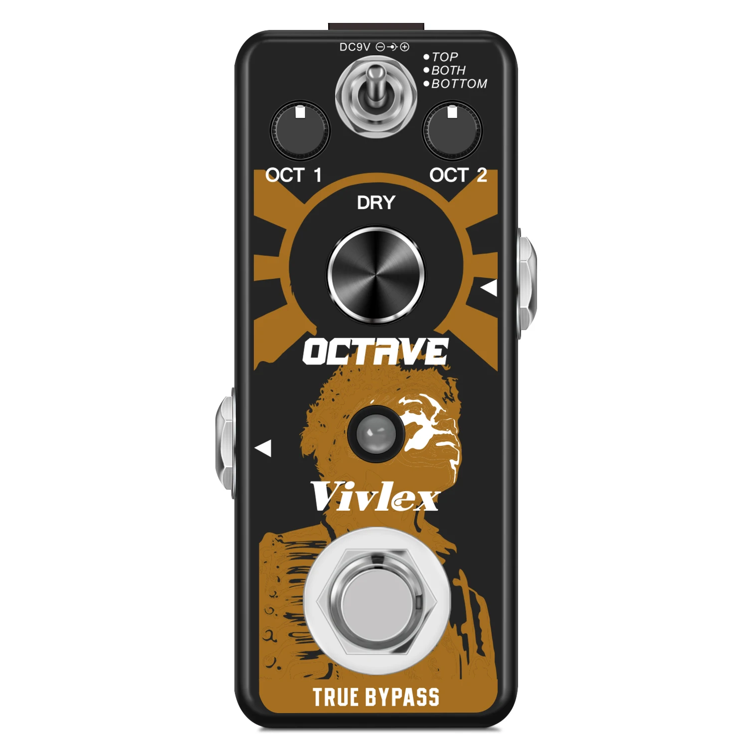 

Педаль эффектов для гитары VSN Octpus Octaver, электрогитара и бас с True Bypass