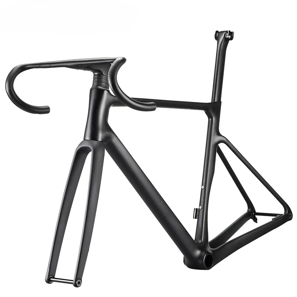 

Newest T1100 Carbon Road Bike Frame Including Handle Full Internal Cable Routing Bicycle Frames BB86 700*38C Frame Disc Brake