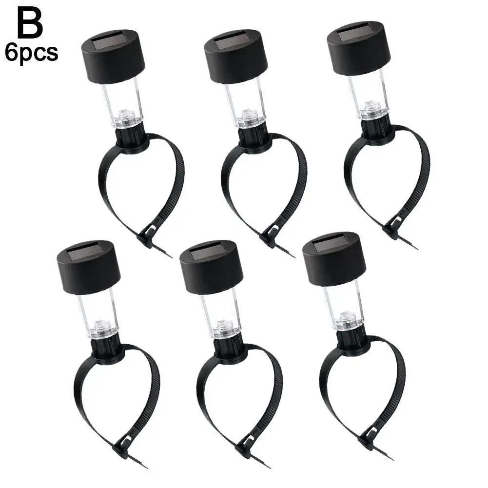 Confezione da 1/6 pezzi luci solari per piscina per piscine fuori terra incorniciate accessori per la decorazione del recinto della piscina all'aperto