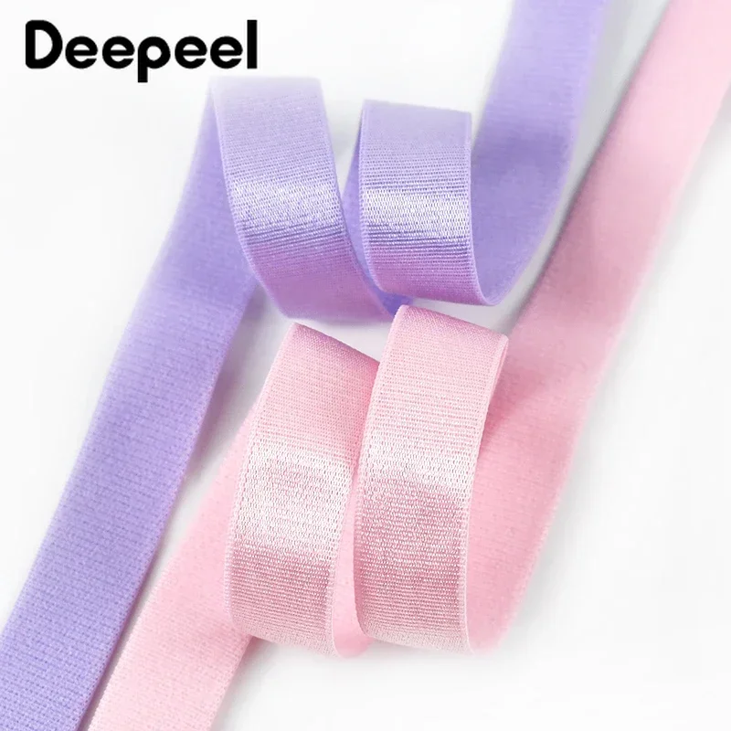 5Meters Deepeel 6-25mm Nylon Underwear Elastic Band Rubber Stretch Belt Soft Bra Strap Spring Tape Ribbon DIY Sewing Accessories