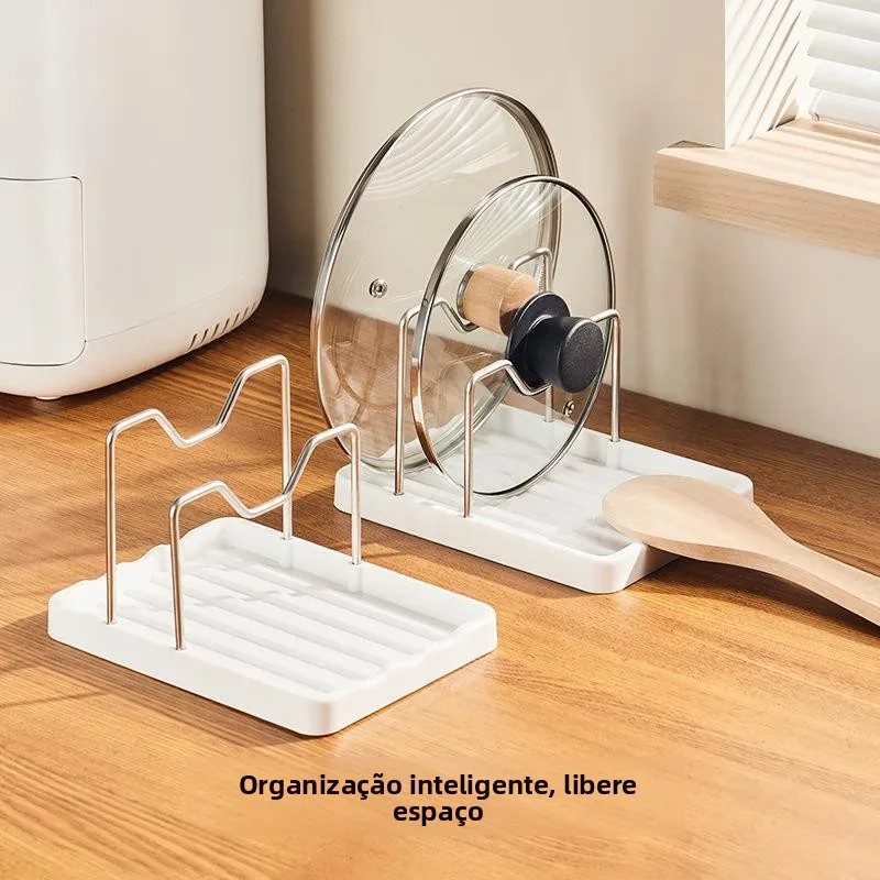 kitchen-countertop-simplistic-pot-lid-holder-safe-and-durable-spoon-rest-multi-functional-drainage-rack-utensil-organizer