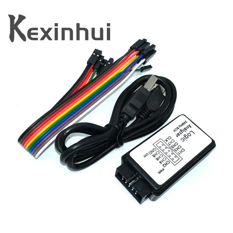 USB логический анализатор 24 МГц 8 каналов 24 м/секунды логический анализатор отладчик для ARM FPGA логический анализатор логика 24 м 8CH