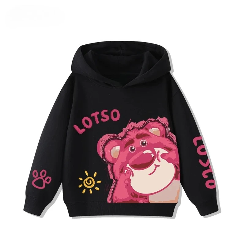

Boys and Girls Fashionable and Cute Lotso Print Autumn and Winter Comfortable and Warm Children's Sports Pullover Hoodies 7-12Y