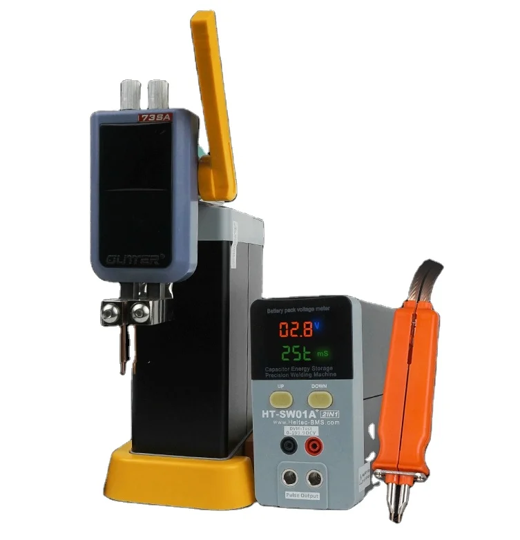 For Heltec Diy Spot Welder 11.6KW  Capacitor Storage Battery Portable Mini Spot Welding Machine LED Digital Display 0.5mm Thickn
