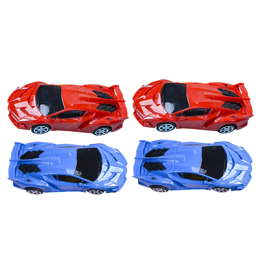 

4Pcs Friction Car Inertial Vehicles Cartoon Push Toy Bright Colors Long Use Gift Kids Birthday Christmas