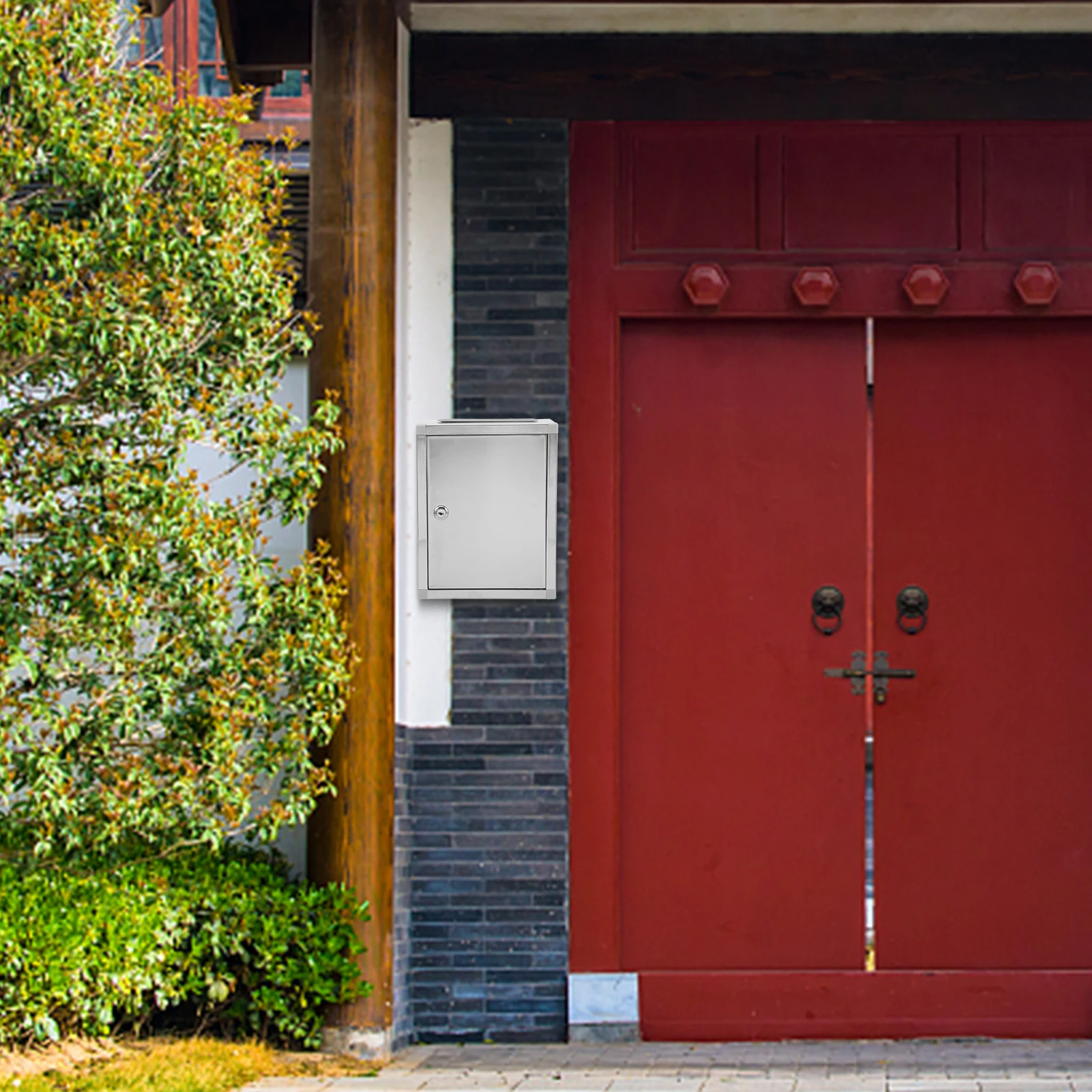 صندوق بريد من الفولاذ المقاوم للصدأ، صندوق بريد قابل للقفل للاقتراحات العامة، حاوية جمع التصويت