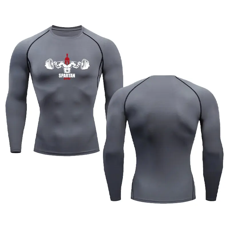 Camiseta de compresión para hombre, ropa deportiva de verano para correr, camisetas deportivas elásticas de secado rápido, camisetas de entrenamiento para gimnasio atlético, 2024