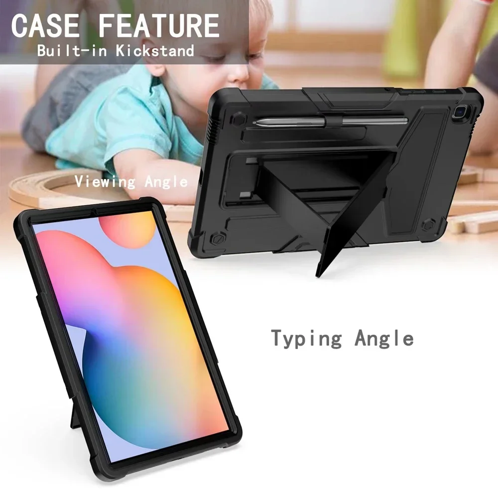 Für Samsung Galaxy Tab S6 Lite 2024 Fall Tablet Stoßfest Stand Abdeckung für Samsung Galaxy Tab S6 Lite P610 P615 P620 Fall Funda