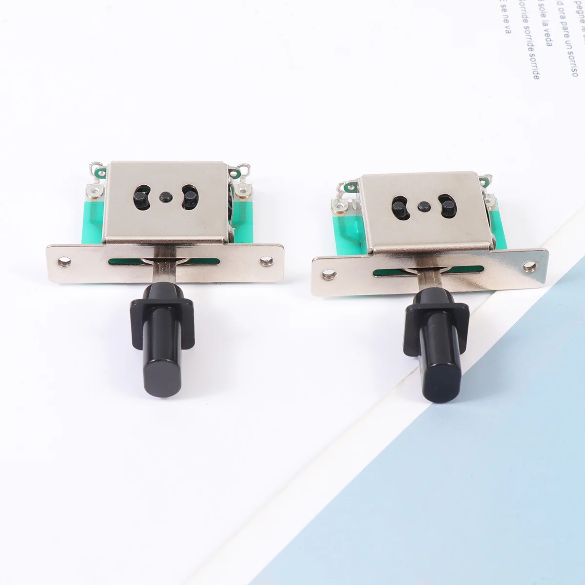 

2Pcs Guitar Pickup Switch 3-Gear Replacement Button for Type Guitar Sound Pickup Durable Long Lasting Toggle Switch