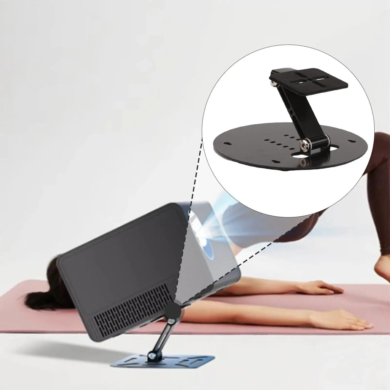 حامل جهاز عرض قابل للتعديل وقابل للطي وسهل التركيب وموفر للمساحة لمكتب غرفة المعيشة وغرفة النوم المنزلية بجانب السرير #1