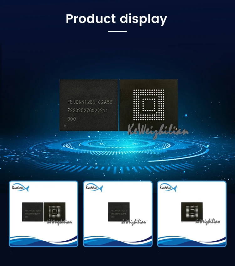 FEUDNN128G-C2A56  UFS  128GB  153FBGA  Flash particles  Storage  chips  100% New original  Font library  Memory  Hard disk  IC