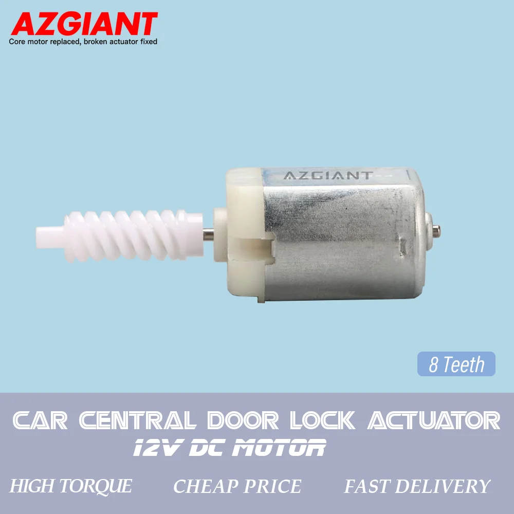 AZGIANT 8Teeth FC-280SC-18165 For MG HS 5 XS MG ZS Hector Car Door Central Lock Actuator 12V DC Motor Engine Repair