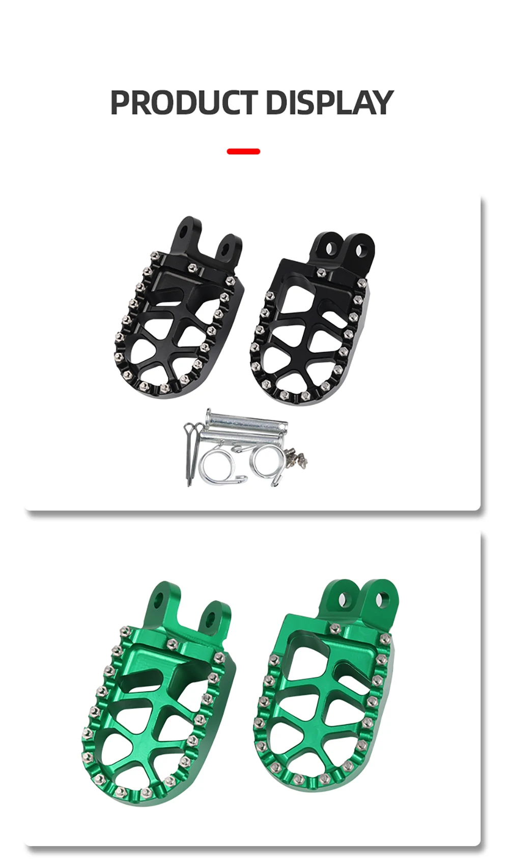 Dirt Bike Fußrasten Fußstützen Pedalteile für HONDA CRM250 CRM 250 XR250R XR400R XR 250R 400R XR 250 R 400 R Zubehör – Detail 18
