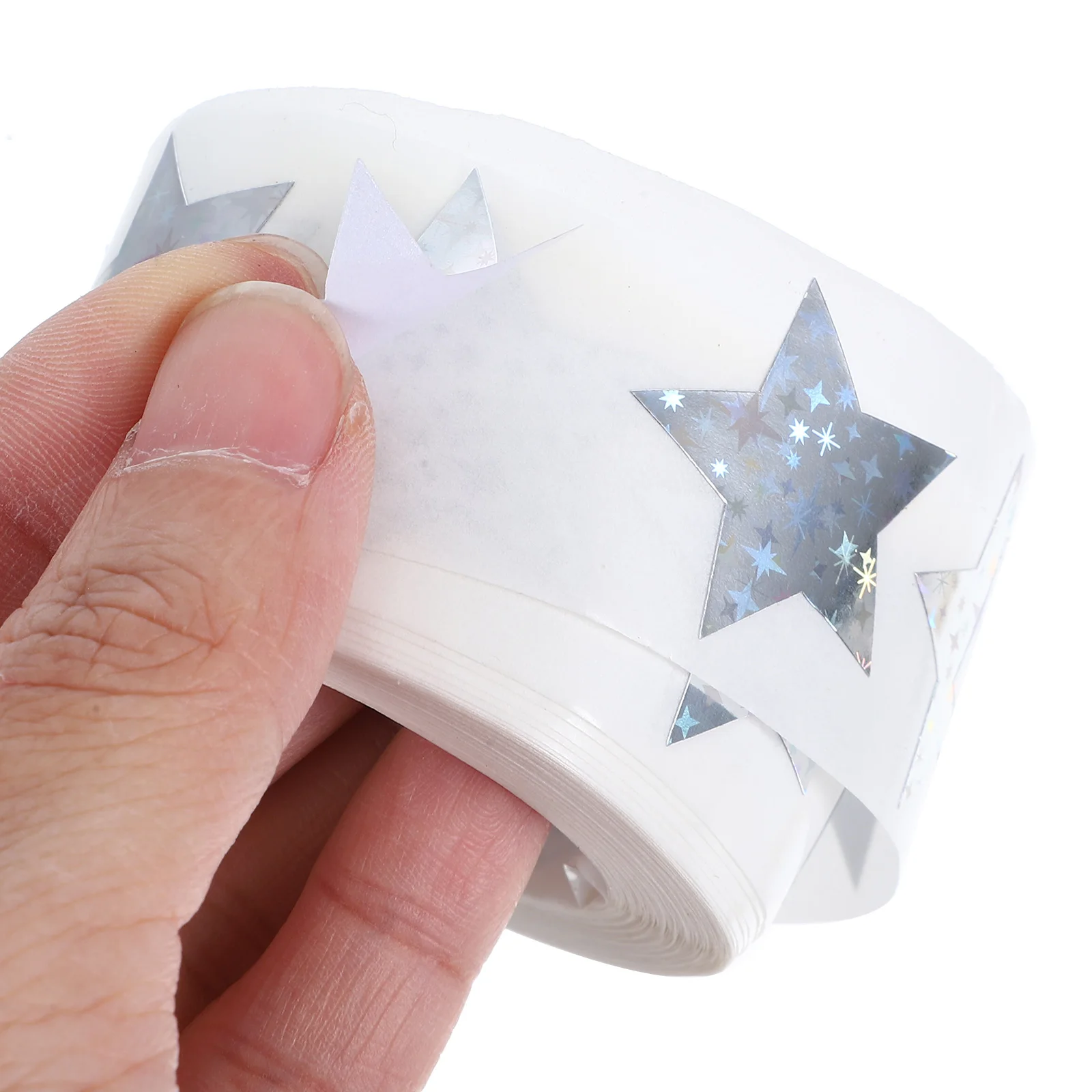2 لفات ملصقات نجوم ذاتية اللصق لون مشرق المغلفة ورقة مصغرة شكل نجمة ملصقات DIY بها بنفسك الحرفية حفلة لصالح الختم #2
