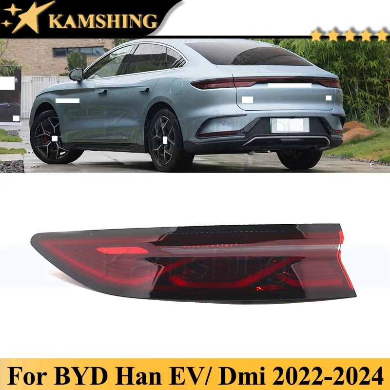 Kamshing Rear Bumper Tail Light Tail Lamp For BYD Han EV Han Dmi 2022-2024 Taillights Taillamps Brake Light Turn Light Stop Lamp