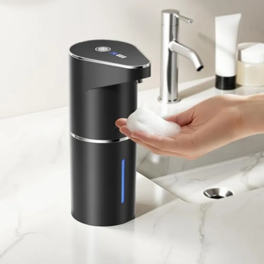 

Automatic Soap Dispenser, Touchless Hand Wall Mount Rechargeable 3 Gear Adjustable Electric Soap Dispenser 350ml with Infrared