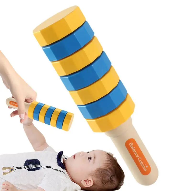 Magnetic Balance Column Swinging Sticks Smooth Balance Stacking Toy Portable Building Blocks Balance Tower Coordination Game For