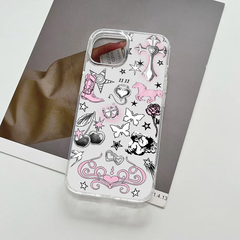 حافظة هاتف Nessa Barrett Magsafe لهاتف iPhone 16 14 13 12 15 Pro Max X XR XS Plus غطاء من البولي يوريثان الحراري الناعم الشفاف